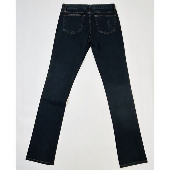 Ralph Lauren Low Rise Straight Leg Denim Jeans Dark Wash 29 Tall 34” Inseam NEW - Picture 2 of 10